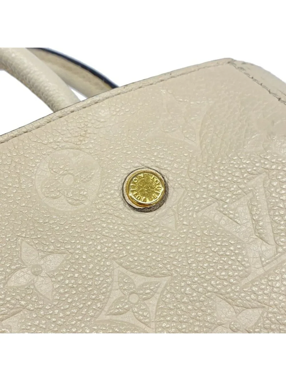 Louis Vuitton Handbag Monogram Empreinte Montaigne BB Cream 2-Way Bag